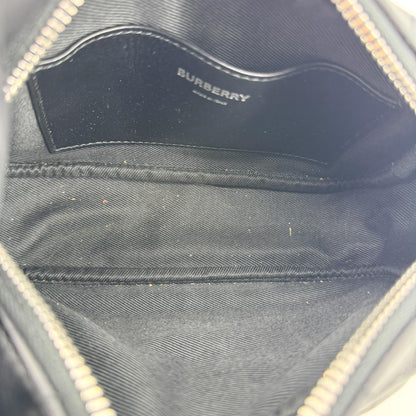 Burberry Lola Camera Quilted Leather, Black, Leather, Shoulder Bag