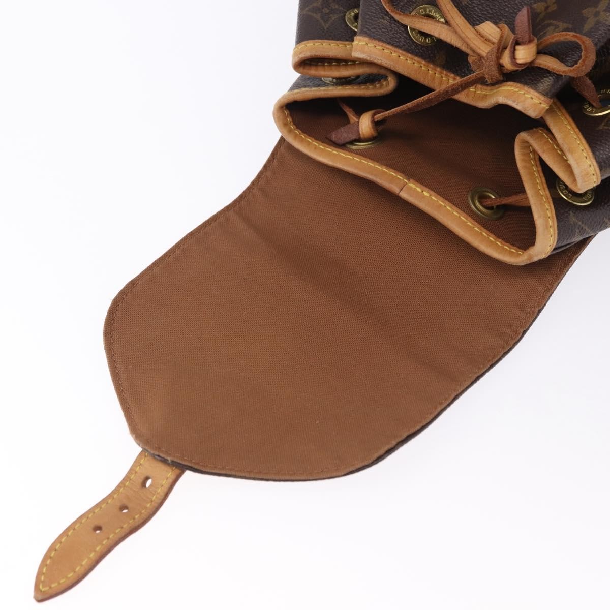 Louis Vuitton Vintage Montsouris Monogram Canvas, Brown, Canvas, Backpack