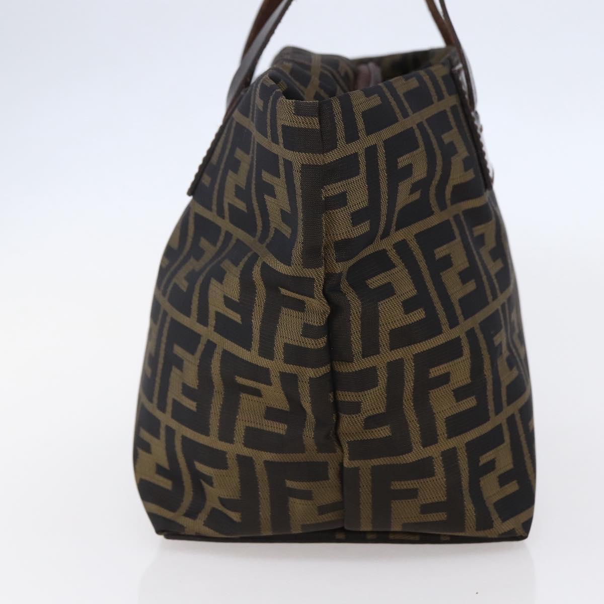 Fendi Vintage Zucca Handbag Zucca, BLACK, CANVAS, Handbag