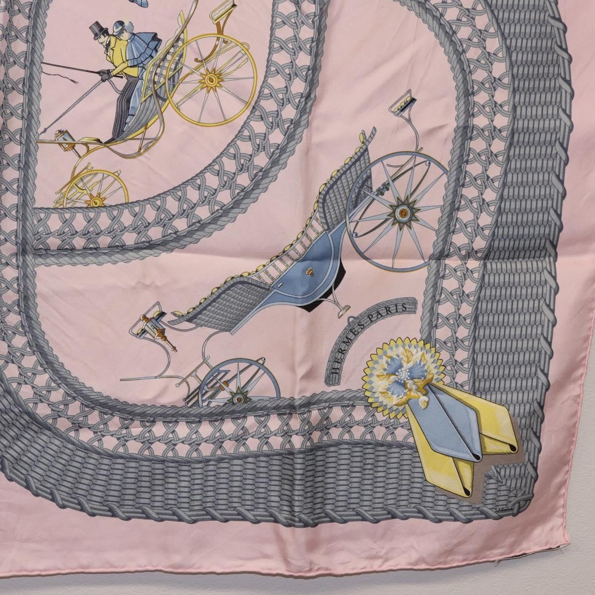 Hermes Carré 90 Silk multicolor, Pink, Silk, Scarf