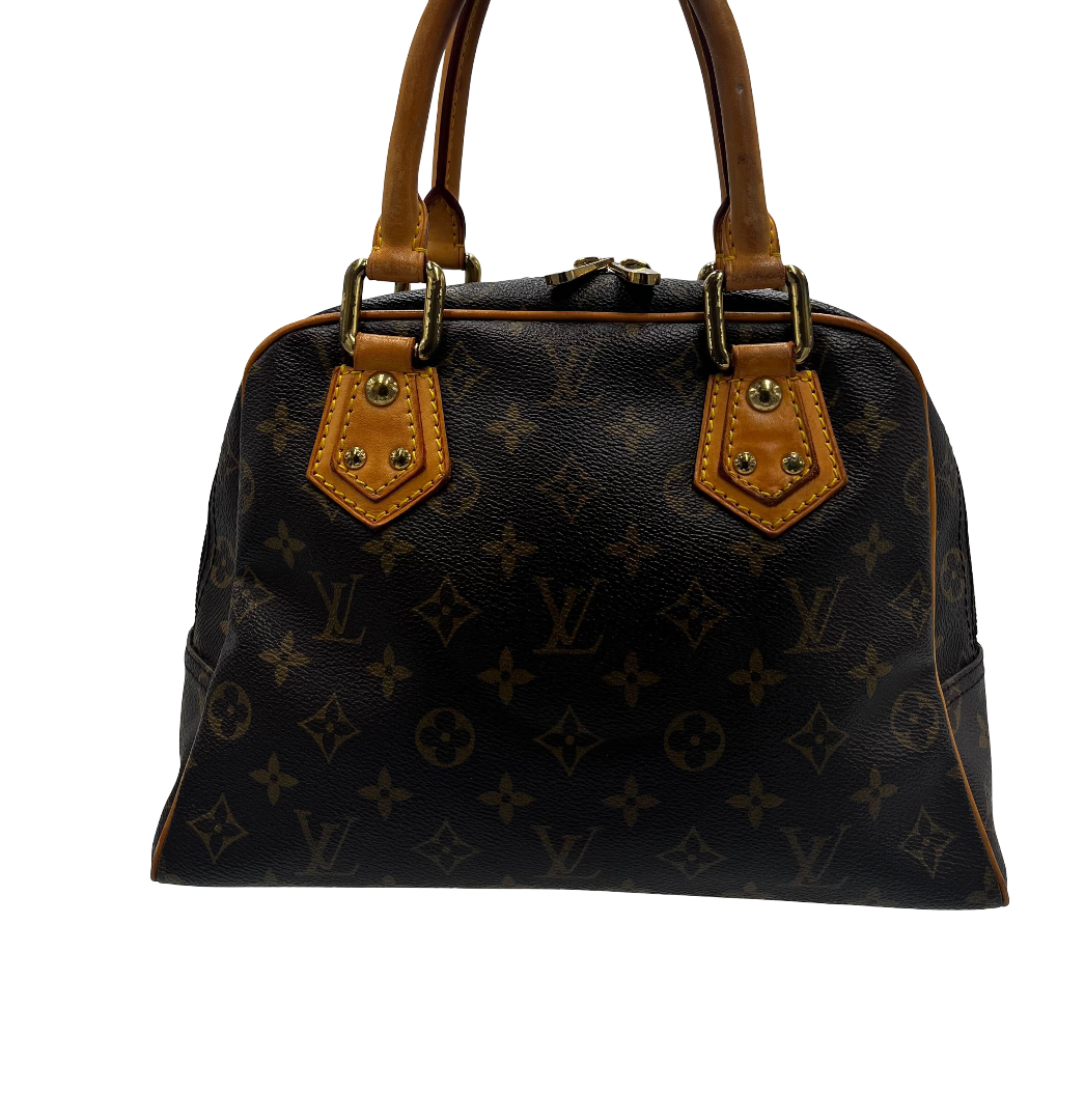 Louis Vuitton Manhattan Handbag Monogram Canvas, BROWN, CANVAS, Handbag