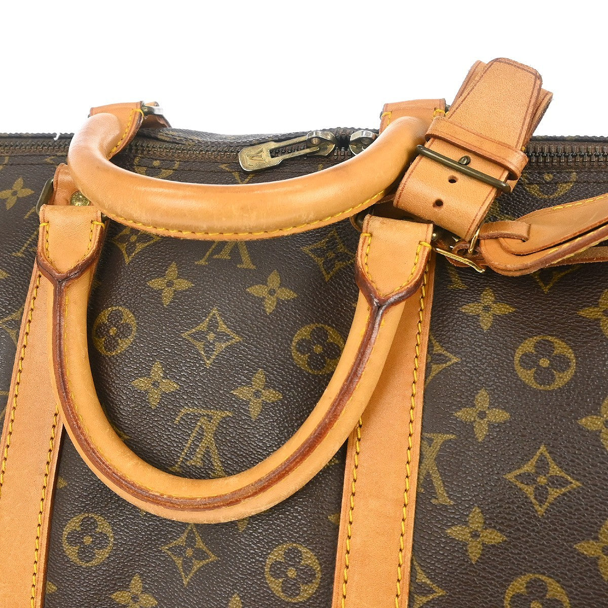 Louis Vuitton Keepall Monogram, Brown, Canvas, Travel Bag