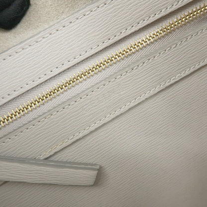 Celine Vertical Cabas Leather, Beige, Leather, Tote Bag