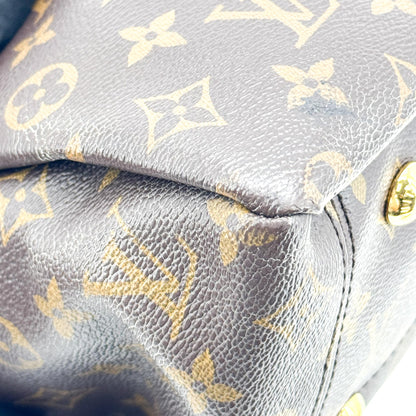 Louis Vuitton Pallas Monogram Canvas with Leather, Brown, Canvas, Tote Bag