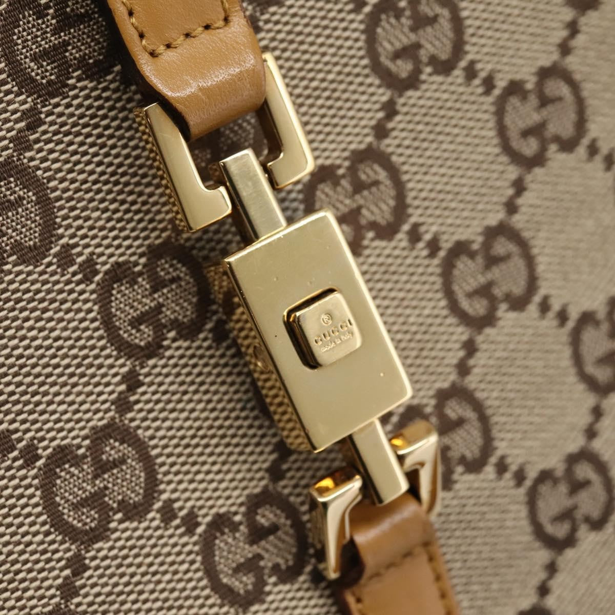 Gucci Jackie GG Canvas, Brown, Canvas, Tote Bag