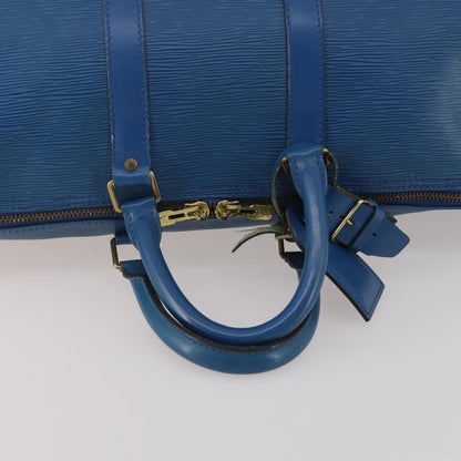 Louis Vuitton Keepall Bag Epi Leather, Blue, Leather, Travel Bag