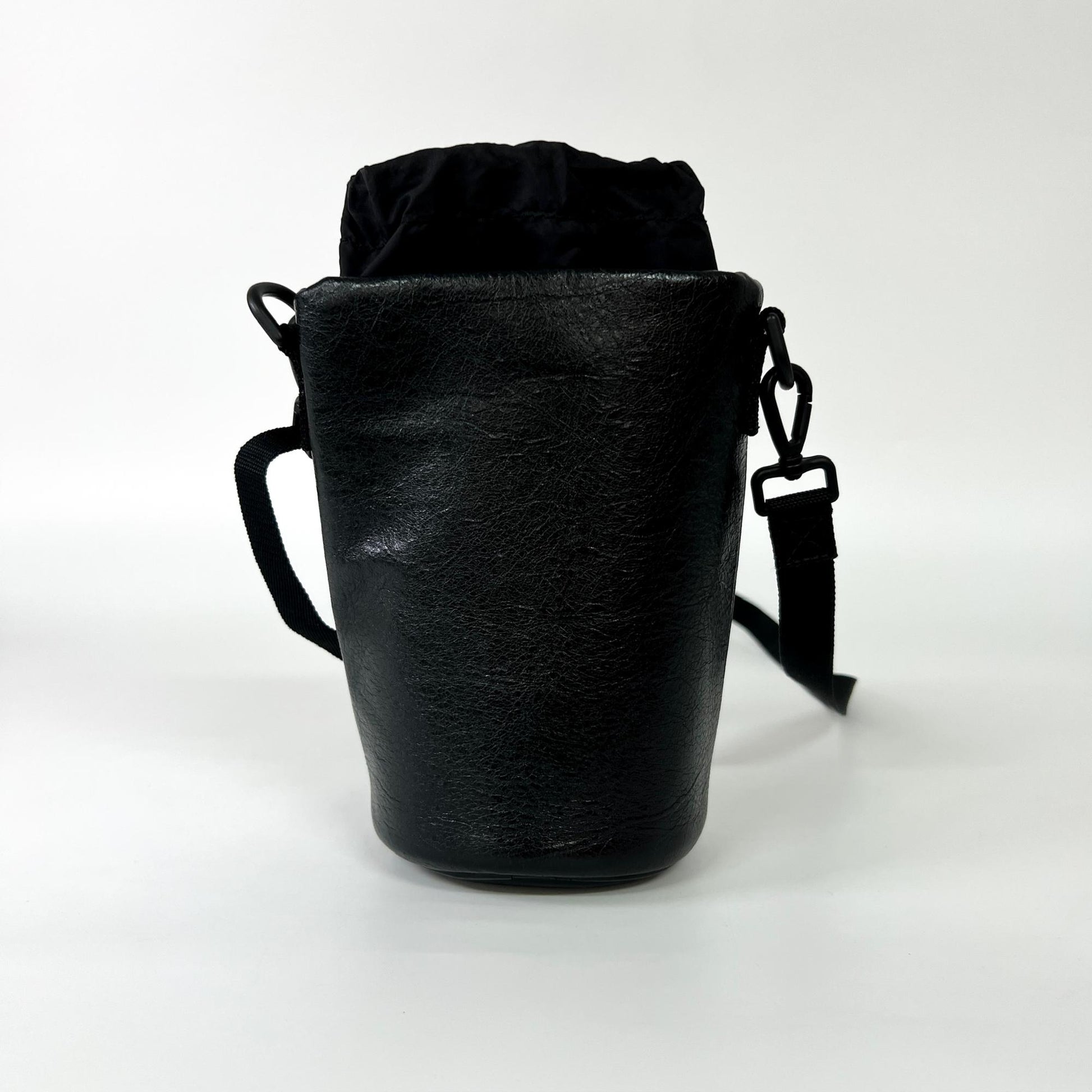 Balenciaga Weekend Bottle Holder Bag Leather, Black, Leather, Shoulder Bag