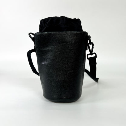 Balenciaga Weekend Bottle Holder Bag Leather, Black, Leather, Shoulder Bag