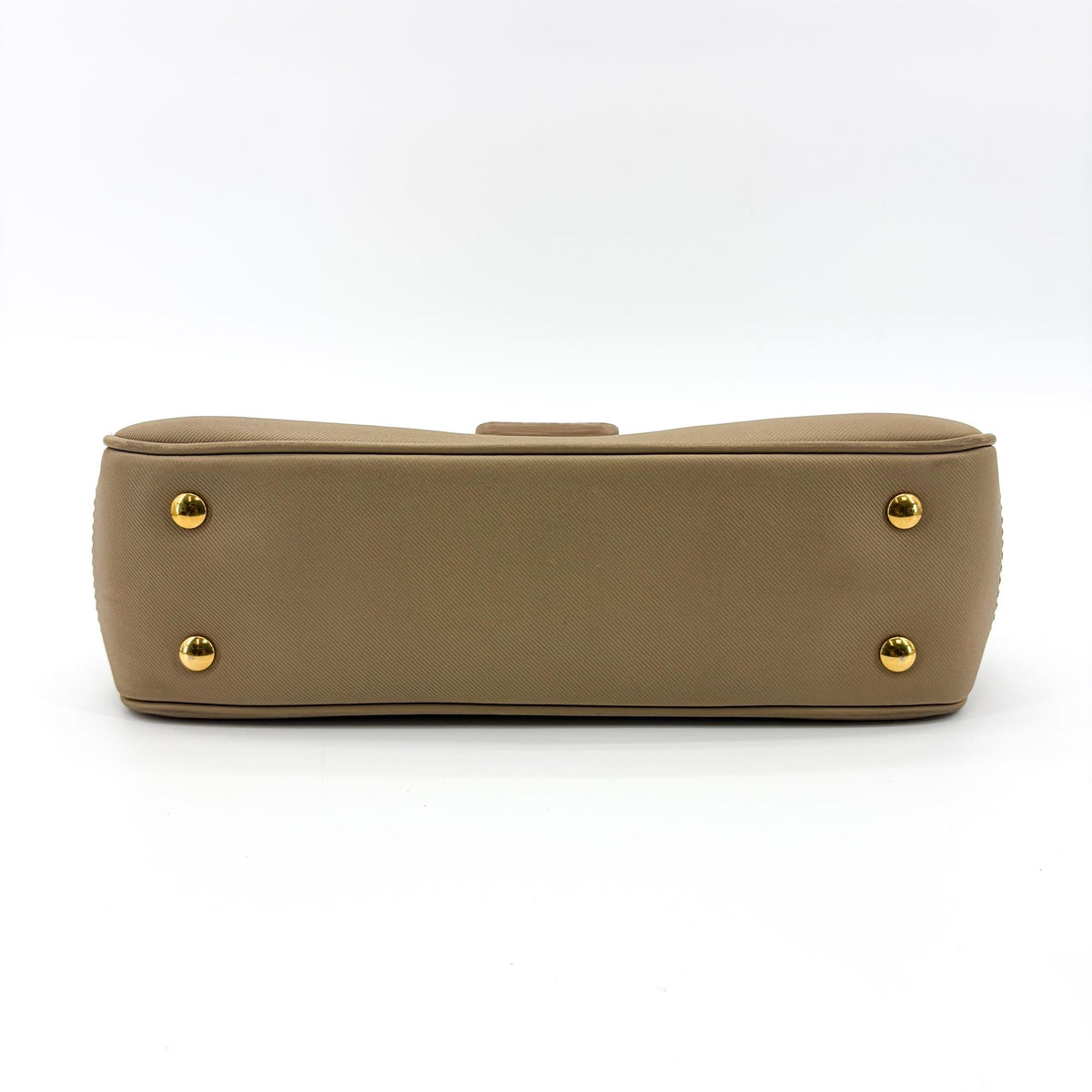 Burberry DK88 Top Handle Leather, Beige, Leather, Handbag