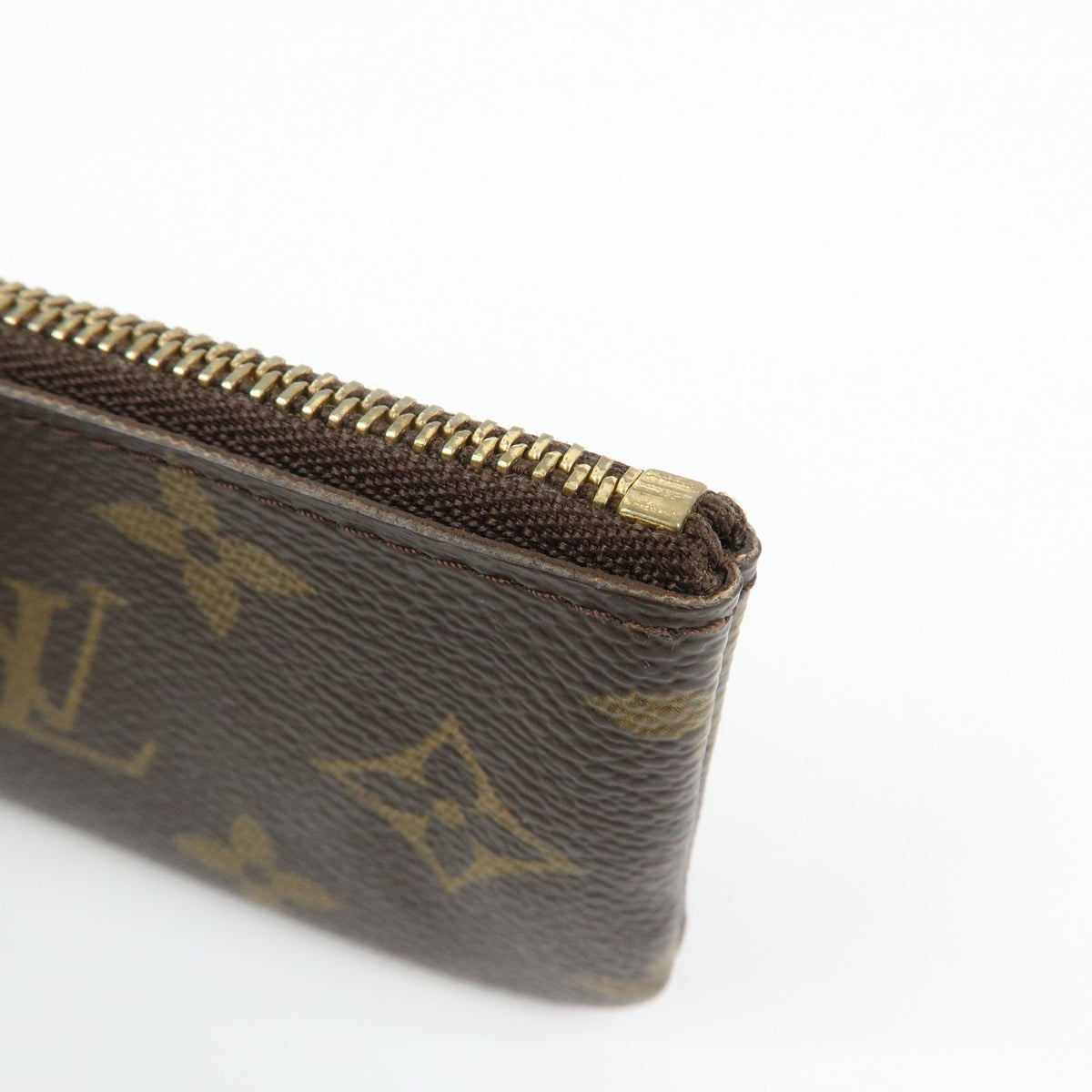Louis Vuitton Key Monogram Canvas, Brown, Canvas, Clutch