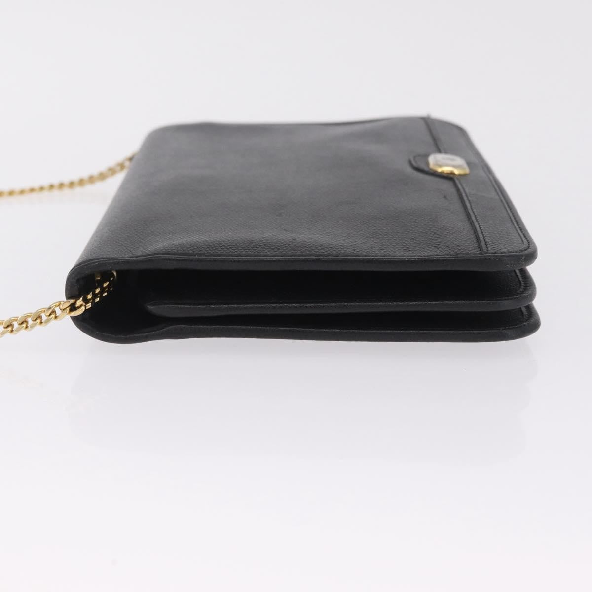 Christian Dior Vintage Honeycomb Canvas, Black, Leather, Shoulder Bag