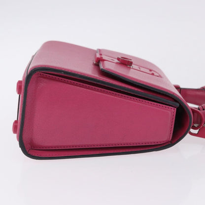 Salvatore Ferragamo Boxyz Top Handle Leather, Pink, Leather, Handbag