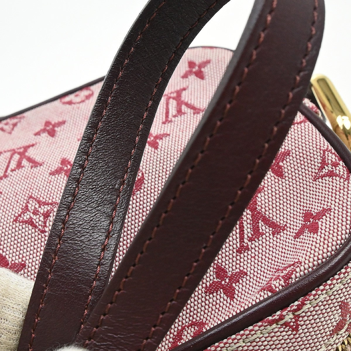 Louis Vuitton Juliette Mini Lin, Red, Canvas, Shoulder Bag