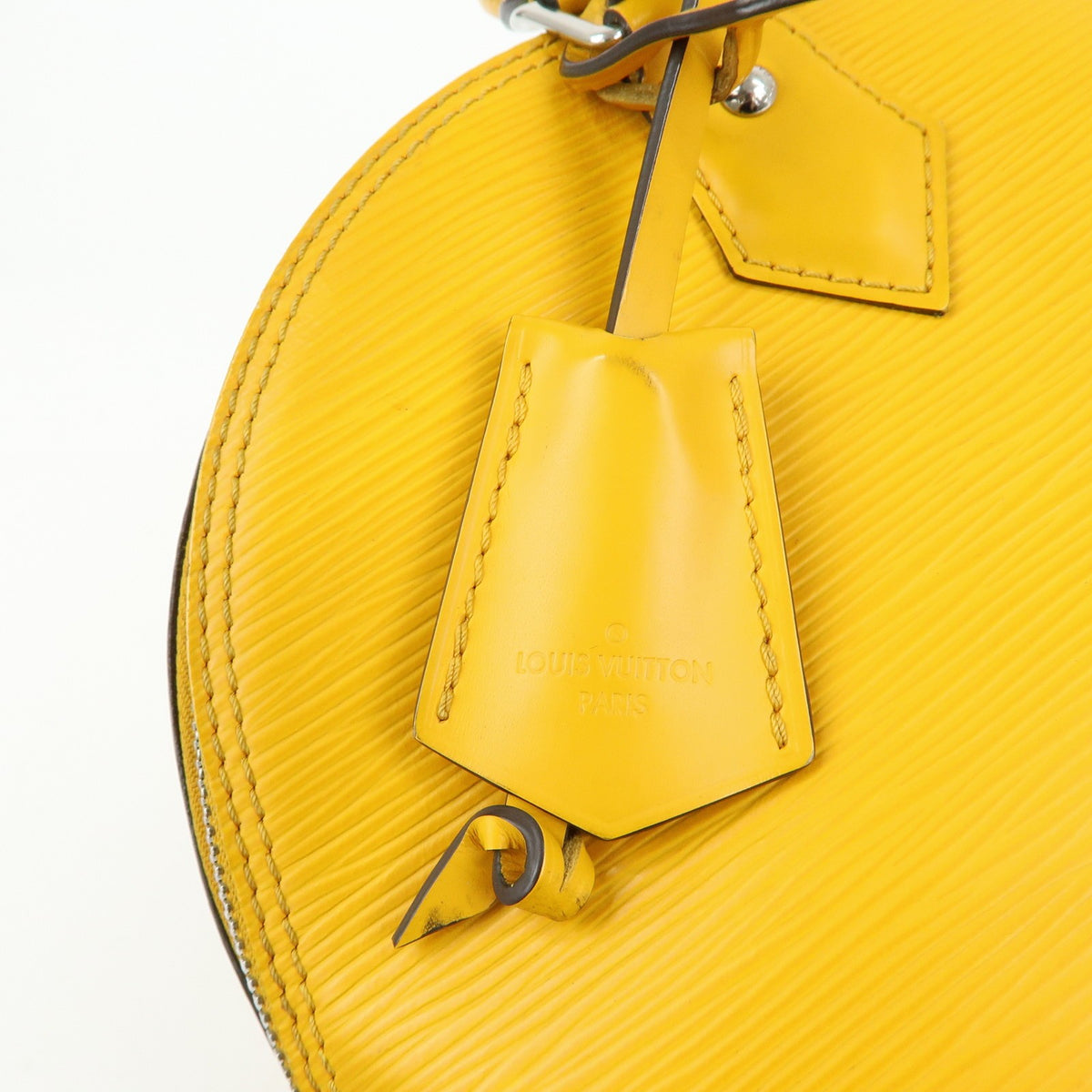 Louis Vuitton Alma Epi Leather, Yellow, Leather, Handbag
