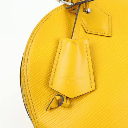 Louis Vuitton Alma Epi Leather, Yellow, Leather, Handbag