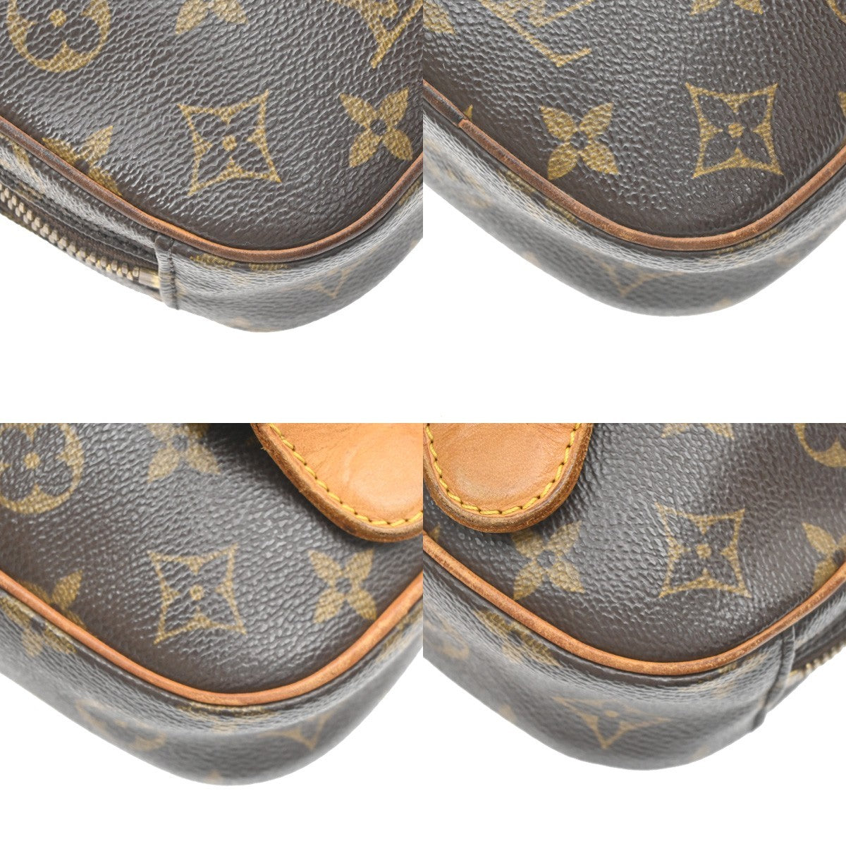 Louis Vuitton Pochette Gange Monogram Canvas, Brown, Canvas, Clutch