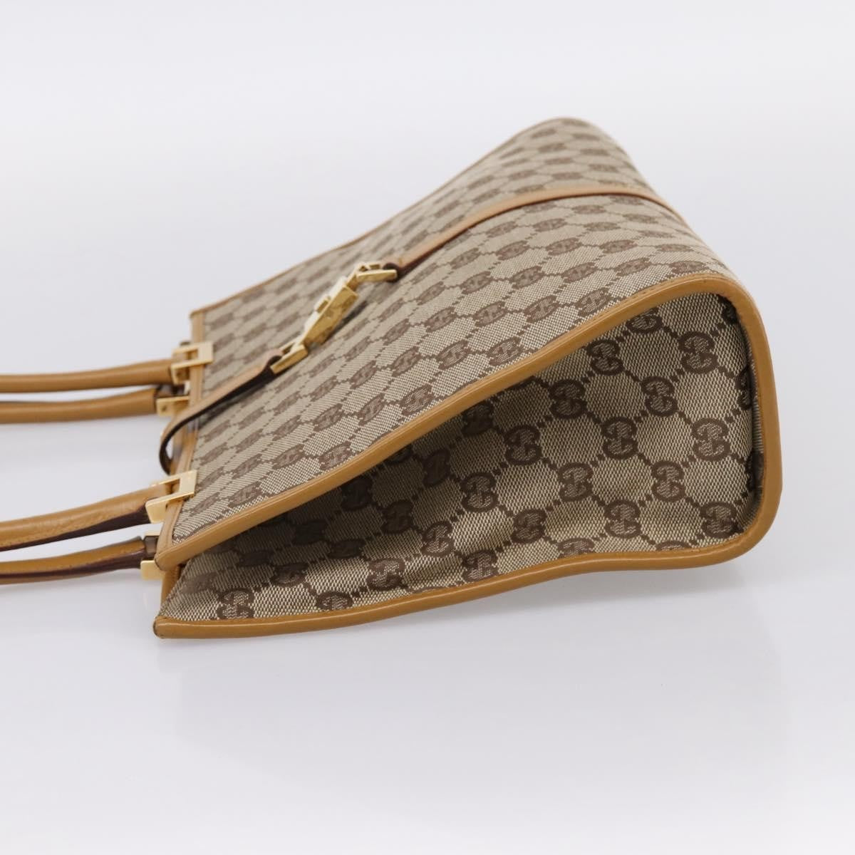 Gucci Jackie GG Canvas, Brown, Canvas, Tote Bag