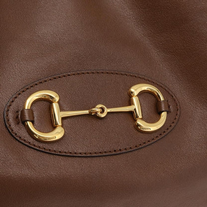 Gucci Horsebit 1955 Leather, Brown, Leather, Tote Bag