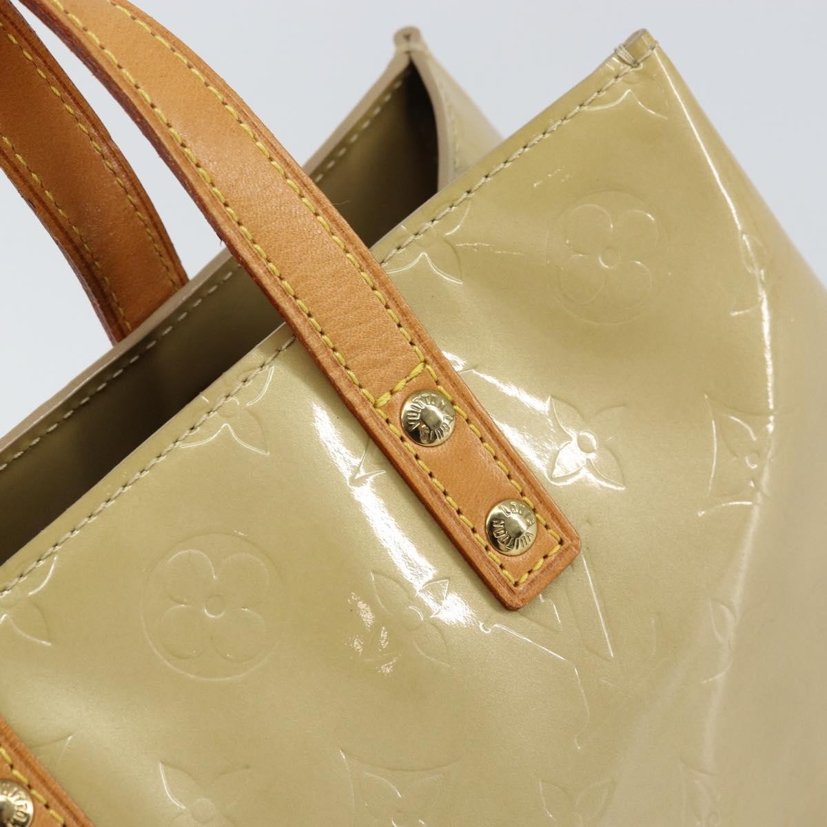 Louis Vuitton Reade Monogram Vernis, Beige, Patent Leather, Handbag