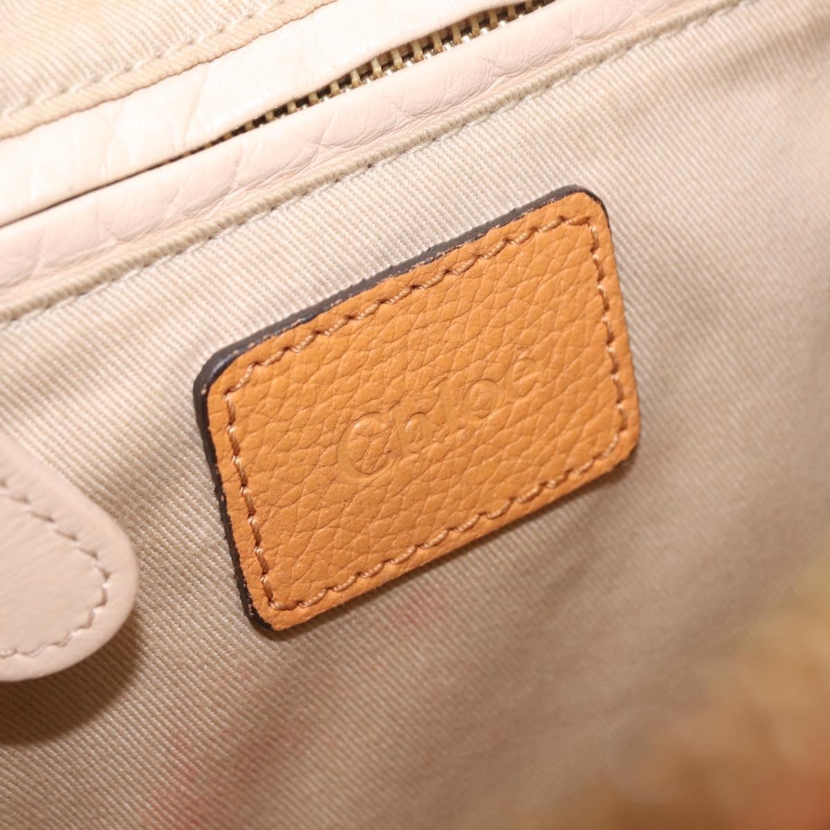Chloe Paraty Top Handle Leather, Orange, Leather, Handbag