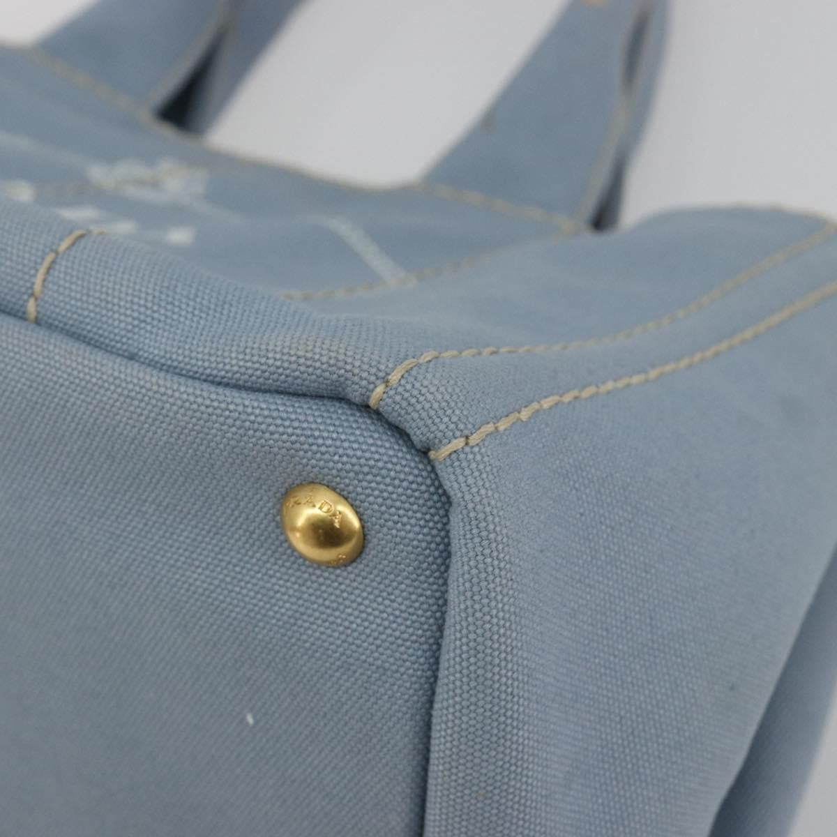 Prada Canapa Canvas, Blue, Canvas, Tote Bag