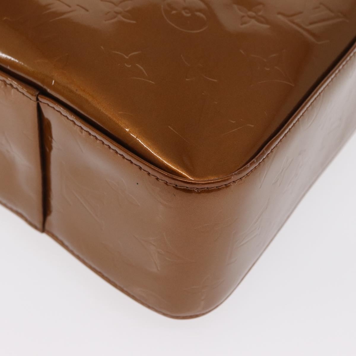 Louis Vuitton Columbus Monogram Vernis, Brown, Patent Leather, Handbag