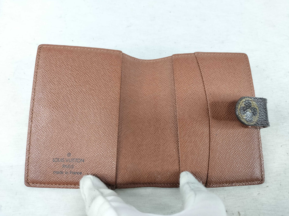 Louis Vuitton Viennois Monogram Canvas, Brown, Canvas, Card Holder