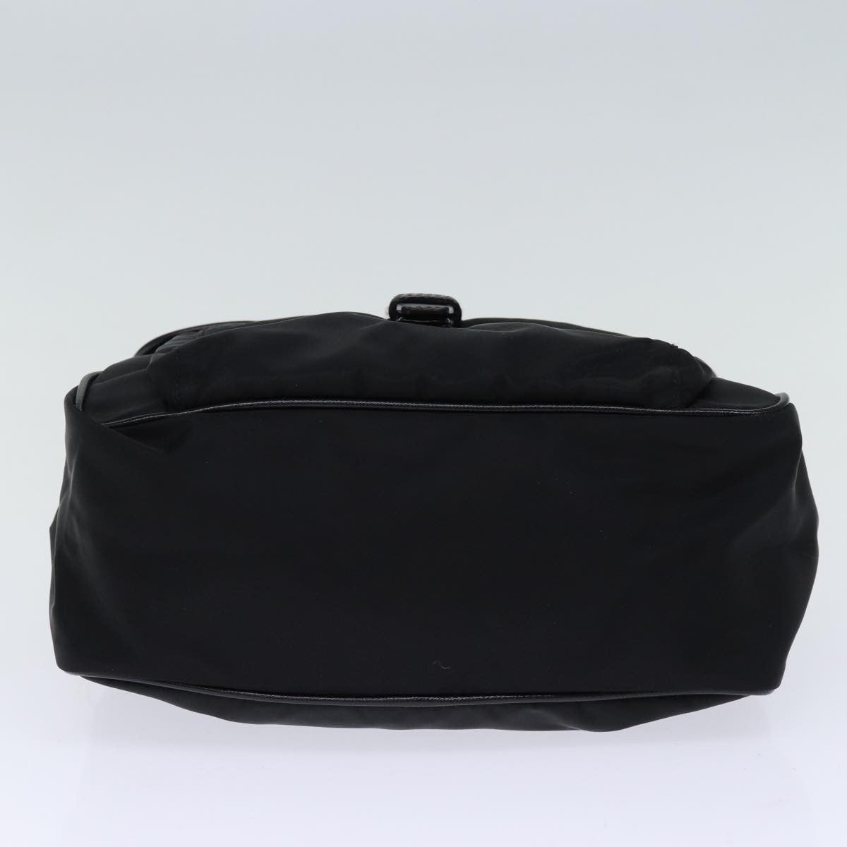 Prada Buckle Messenger Tessuto, Black, Nylon, Shoulder Bag