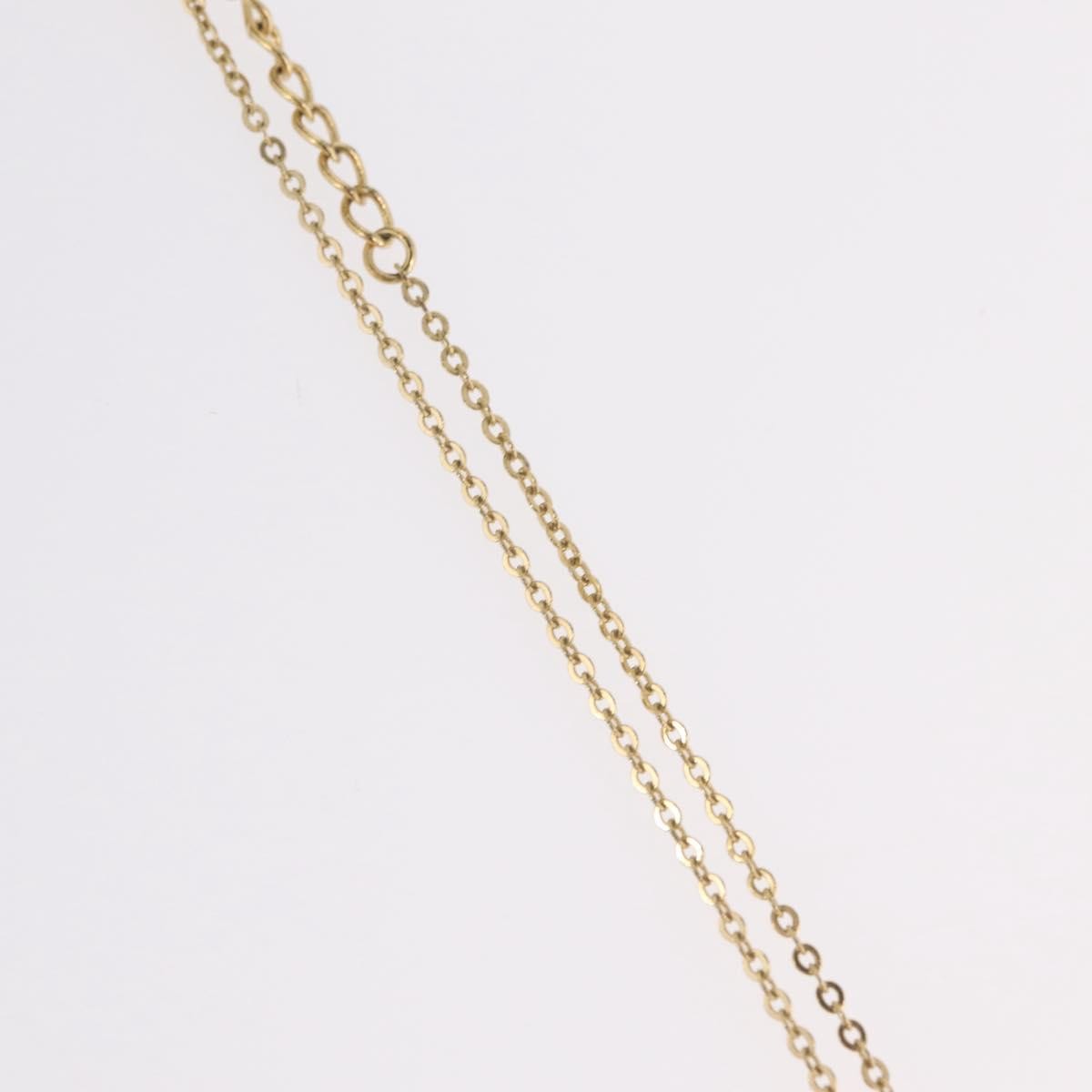 Christian Dior Logo Heart Pendant Metal, Gold, Metal, Necklace
