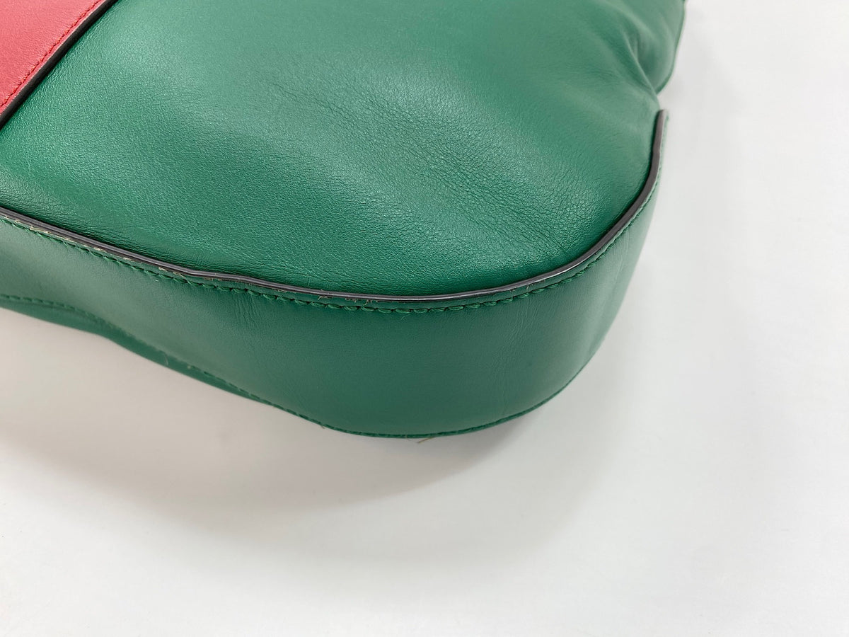 Gucci Dionysus Hobo Leather, Green, Leather, Shoulder Bag