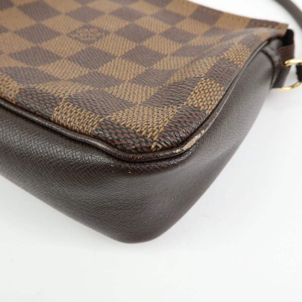Louis Vuitton Trousse Make Up Damier, Brown, Canvas, Clutch