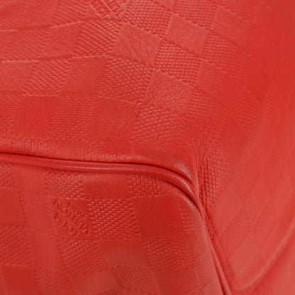 Louis Vuitton Keepall Bandouliere Damier Infini Leather, Red, Leather, Travel Bag