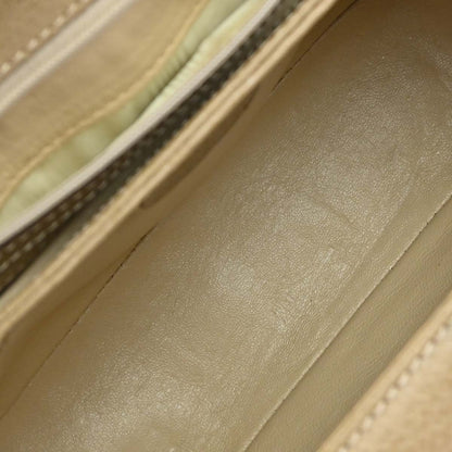 Gucci Vintage Convertible Bamboo Box Leather, Beige, Leather, Crossbody Bag