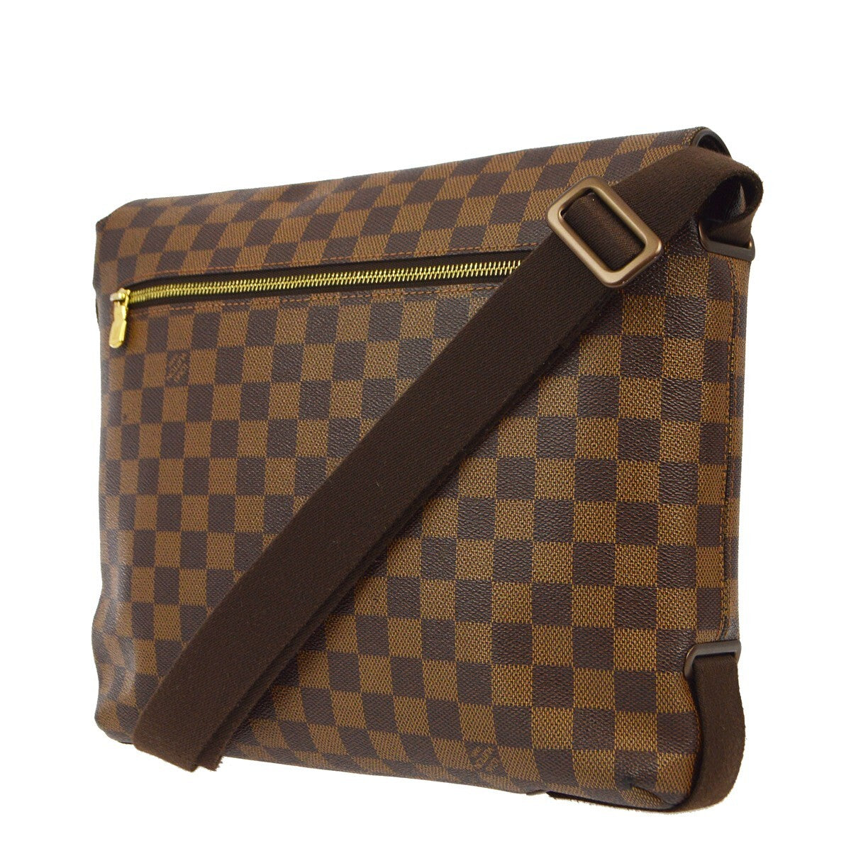 Louis Vuitton Brooklyn Damier Ebene, Brown, Canvas, Shoulder Bag