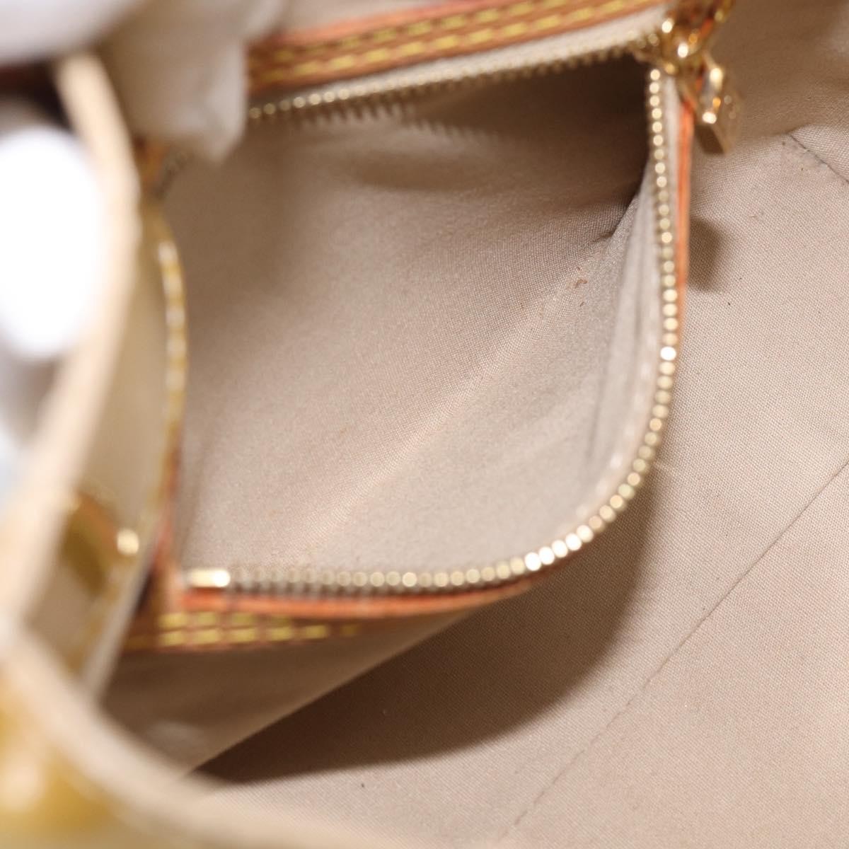 Louis Vuitton Reade Monogram Vernis, Beige, Patent Leather, Handbag
