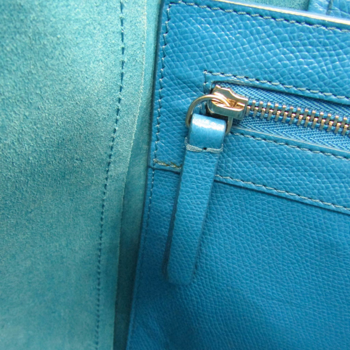 Celine Vertical Cabas All Over Logo Print Leather, Blue, Leather, Tote Bag