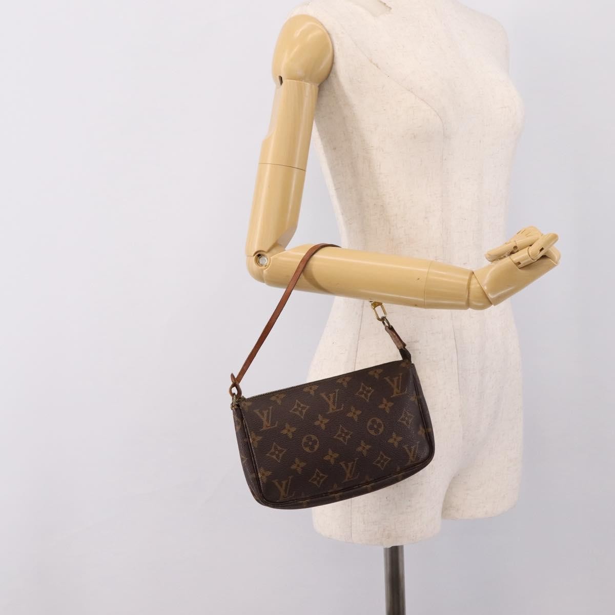 Louis Vuitton Pochette Accessoires NM Monogram Canvas, Brown, Canvas, Clutch