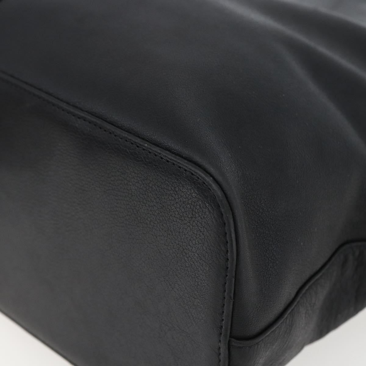 Burberry Vintage Leather, Black, Leather, Tote Bag