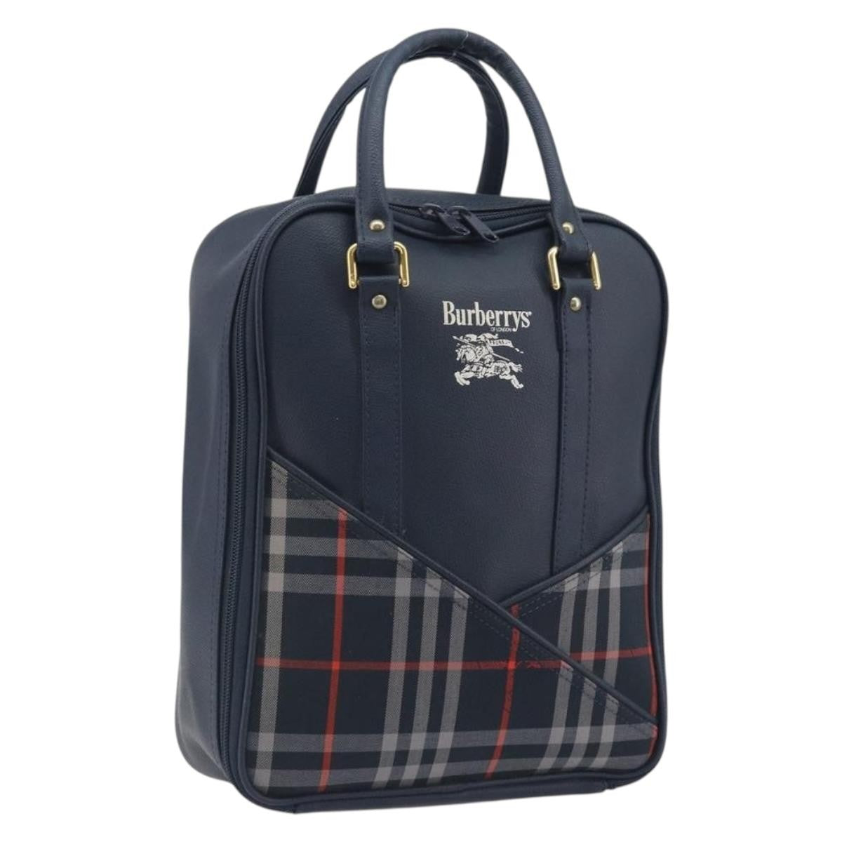 Burberry Nova Check Nova Check Canvas and leather, Navy, Leather, Handbag