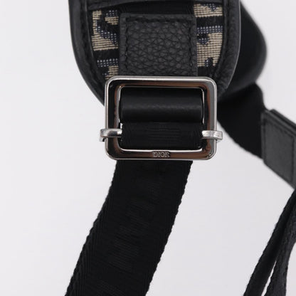 Christian Dior Kenny Scharf Safari Messenger Oblique Canvas with Applique, Navy, Canvas, Handbag