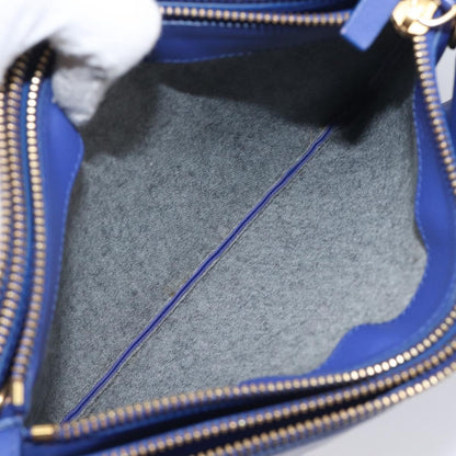 Celine Trio Leather, Blue, Leather, Shoulder Bag