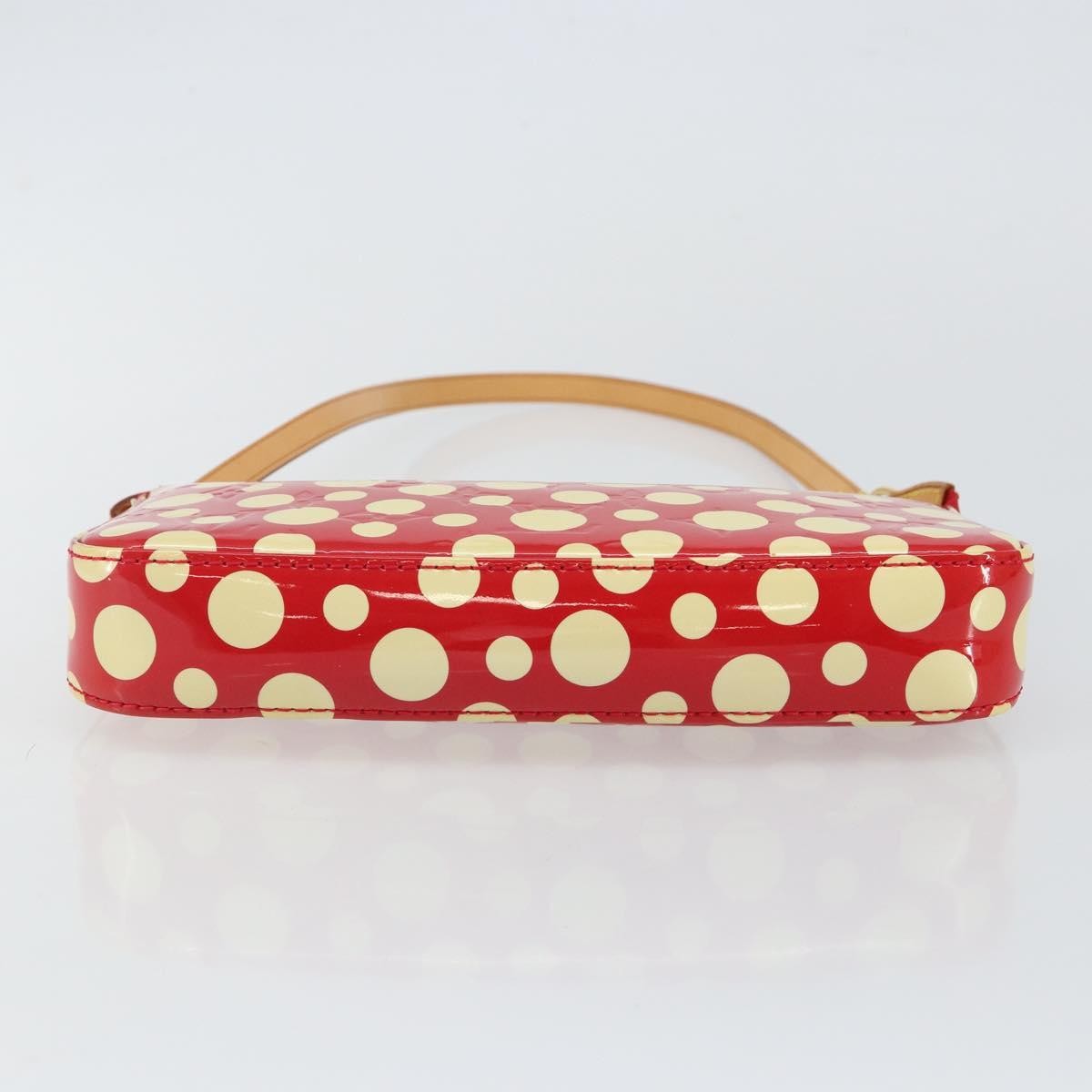 Louis Vuitton Pochette Accessoires Yayoi Kusama Painted Dots Monogram vernis, Red, Patent Leather, Clutch