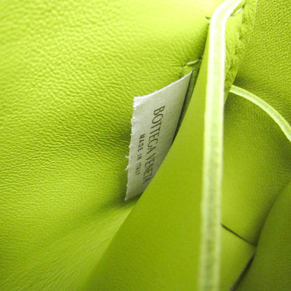 Bottega Veneta Cassette Leather, Green, Leather, Clutch