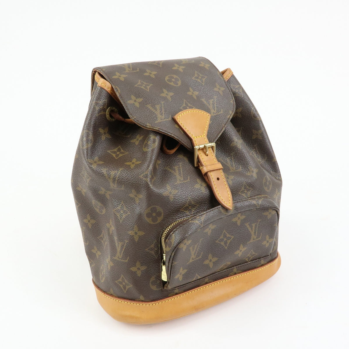 Louis Vuitton Vintage Montsouris Monogram Canvas, Brown, Canvas, Backpack