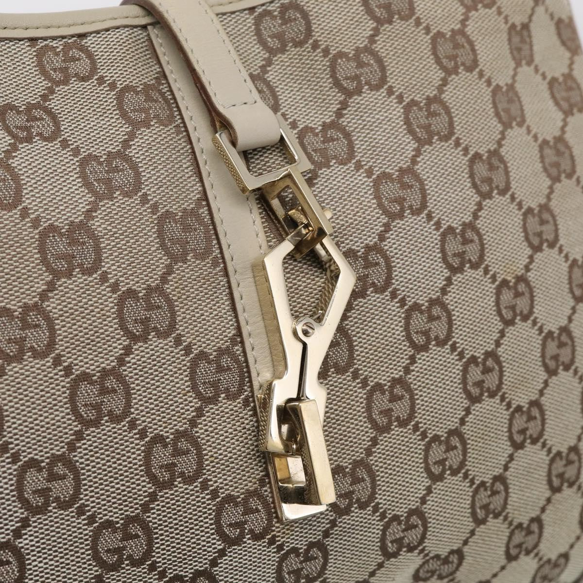 Gucci Jackie GG Canvas, Beige, Canvas, Tote Bag
