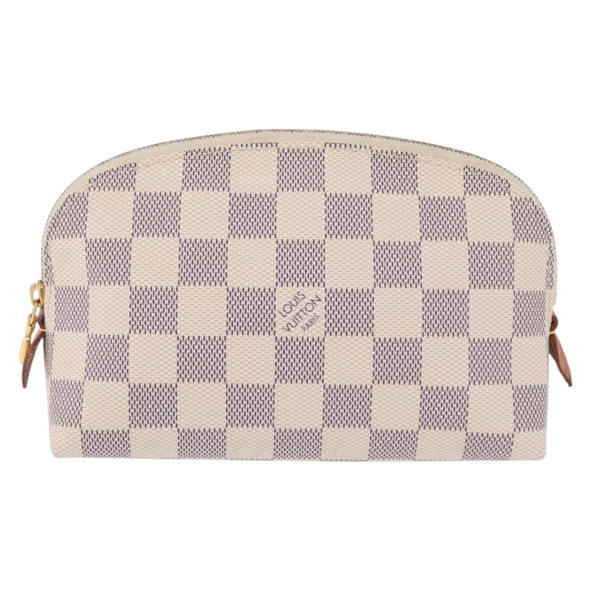 Louis Vuitton Toiletry Pouch Damier, Beige, Canvas, Clutch