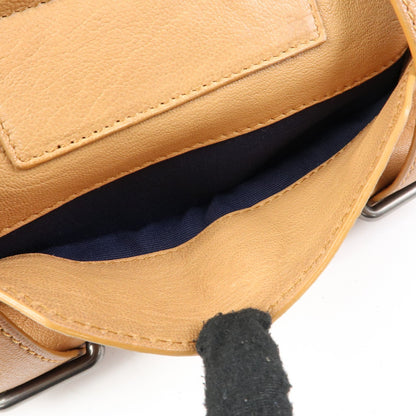 Celine Handbag Leather, Brown, Leather, Handbag