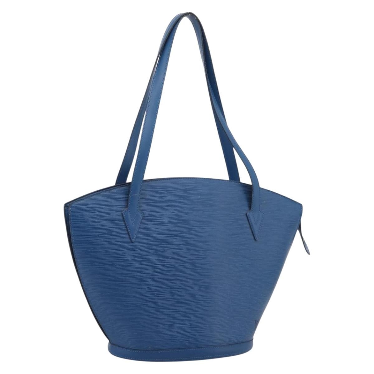 Louis Vuitton Saint Jacques Epi Leather, Blue, Leather, Handbag