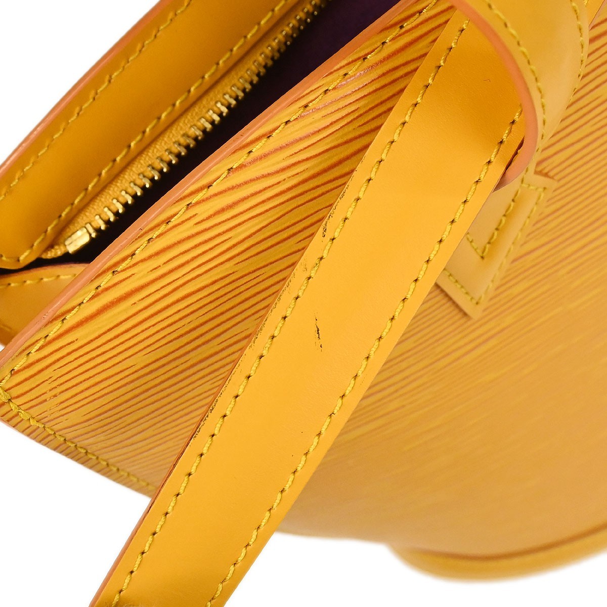 Louis Vuitton Saint Jacques Epi Leather, Yellow, Leather, Shoulder Bag