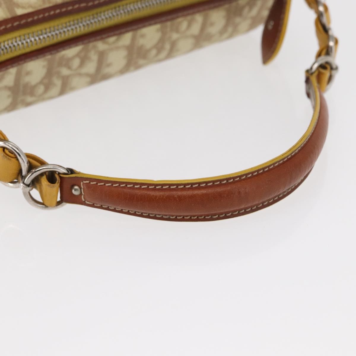 Christian Dior Vintage Trotter Romantique Diorissimo Coated Canvas, Beige, Canvas, Shoulder Bag